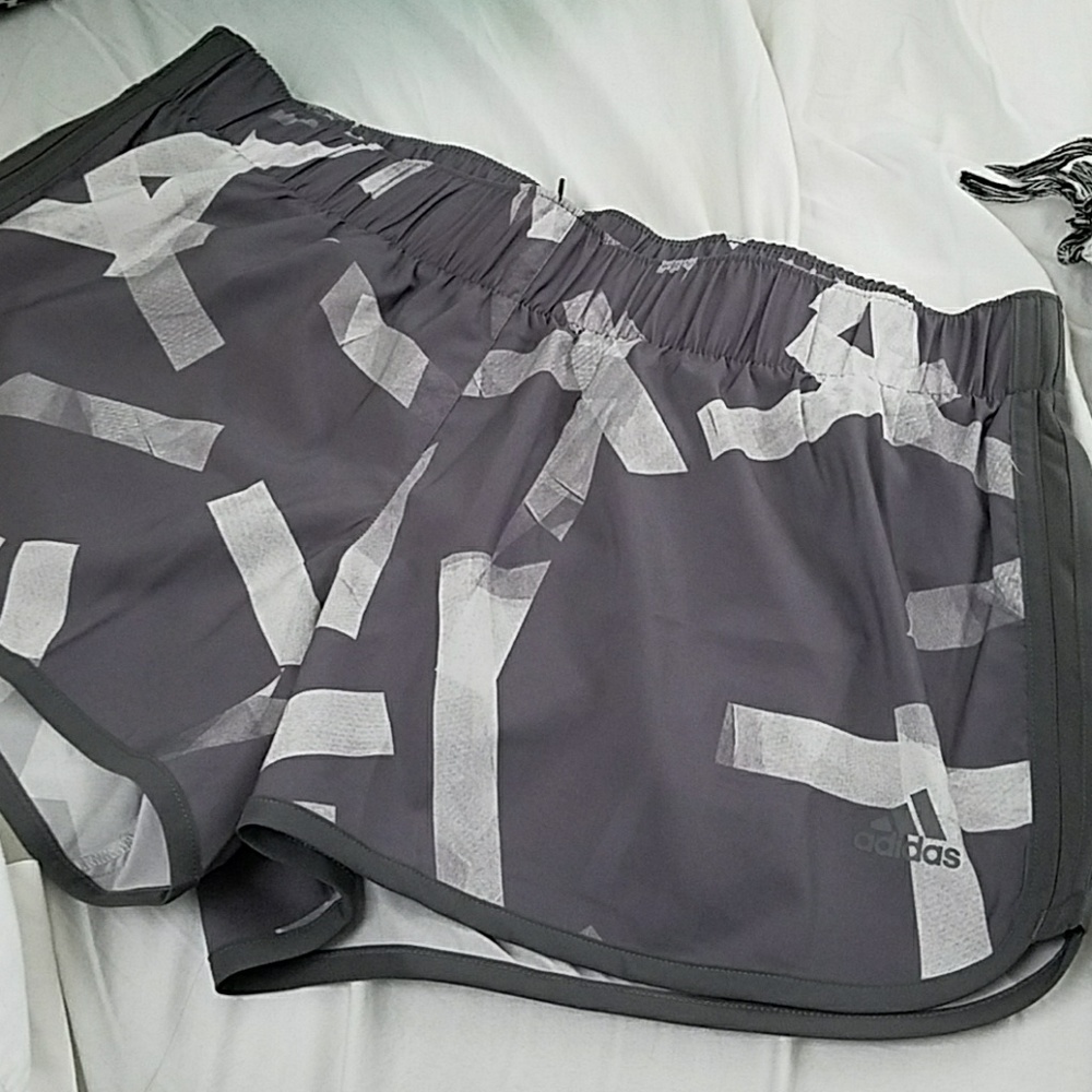 Grey Adidas Climacool running Shorts NWT